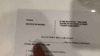 Statutory Declaration